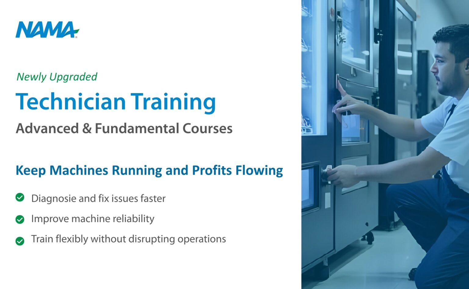 NAMA vending and coffee machine technician training course