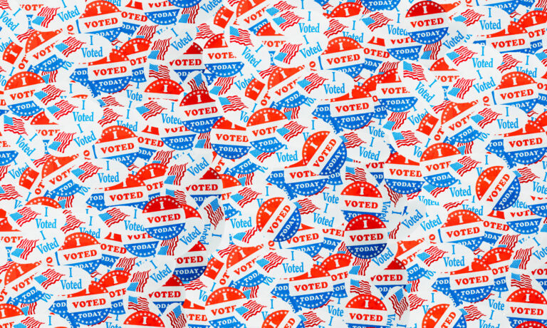 batch "i voted" stickers