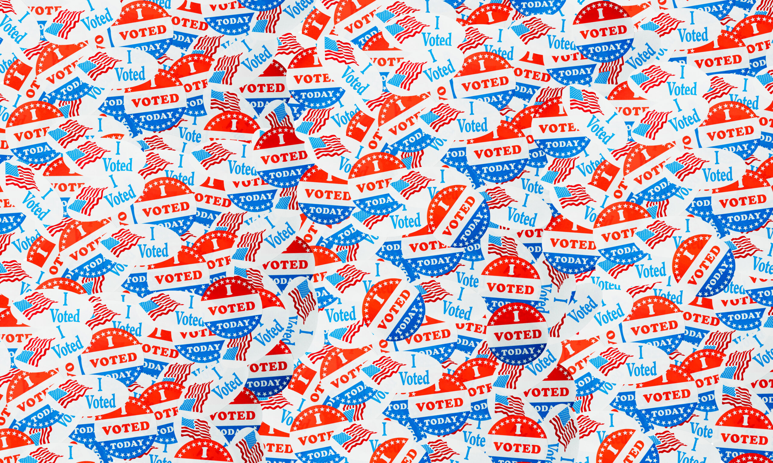 batch "i voted" stickers